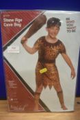 Wicked Stone Age Cave Boy Costume Size: 8-10 years