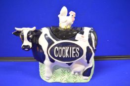 Rayware Hen on a Cow Cookie Jar