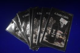 8x Packs of 6 Halloween Bottle Labels