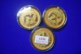Set of 3 Face Paints - Gold