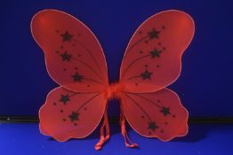 Red & Black Glitter Fairy Wings