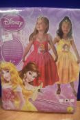 Disney Princess Aurora and Belle Dresses Size: 5-6 years