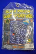 5ft Black Widow Giant Spiders Web