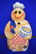 Rayware Gingerbread Man Chef Cookie Jar