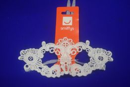 Smiffys White Lace Face Mask