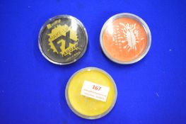 3x Face/Body Paints - Black, Orange, and Yellow