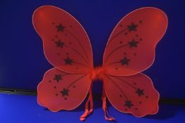 Red & Black Glitter Fairy Wings