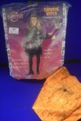 Kid’s Orange Supreme Witch Costume Size: M/7-10 years (not gold)