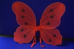 Red & Black Glitter Fairy Wings