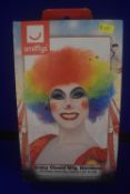 Smiffys Rainbow Crazy Clown Wig