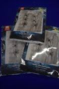 3x Packs of Spiderweb Decorations with Spiders