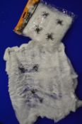 2x Packs of Spiders Webs with Spiders