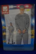 Men’s Convict Costume Size: M/38-40”