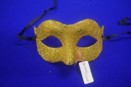 Yellow Gold Glitter Mask