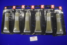 6x Smiffys Black Cream Makeup