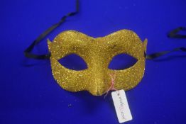 Yellow Gold Glitter Mask