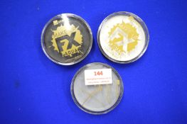 3x Smiffys Face Paints - Black, White, and Grey