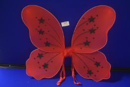 Red & Black Glitter Fairy Wings