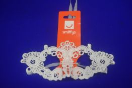 Smiffys White Lace Face Mask