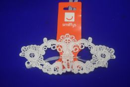 Smiffys White Lace Face Mask