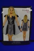 Dark Warrior Dress with Cape & Cuffs Size: S/8-10
