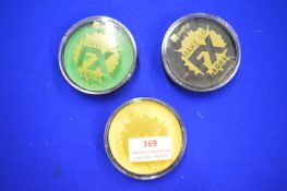 3x Smiffys Makeup FX Face/Body Paints - Black, Green, and Yellow