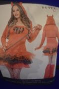 Fever Devil Tutu Dress with Hooded Jacket and Horns Size: M/12-14