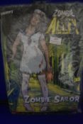 Smiffys Zombie Sailor Blood Splattered Dress & Hat Size: L/16-18
