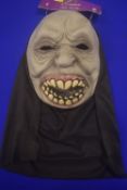 Overhead Latex Novelty Fanged Ghoul Mask