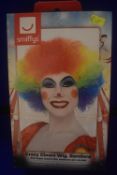 Smiffys Rainbow Crazy Clown Wig
