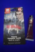 Horror Vampire Teeth and Vampire Gel Blood