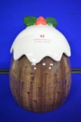 Whittard Christmas Pudding Cookie Jar