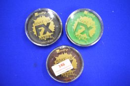 3x Smiffys Face Paints - Brown, Green, and Black