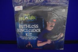 Ruthless Ringleader Kit Including Moustache, Top Hat, and Whip