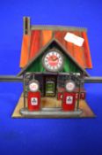 Coca-Cola Gas Station Glass House Ornament
