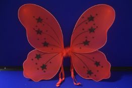 Red & Black Glitter Fairy Wings