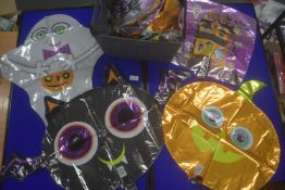 Quantity of Halloween Themed Foil Balloons