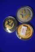 Set of 3 Face Paints - Metallic Silver, Gold, and Black