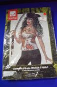 Smiffys Zombie Pirate Wench T-Shirt Size: L