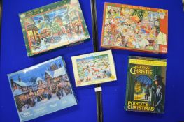 5x Winter Themed Jigsaw Puzzles