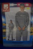 Men’s Convict Costume Size: M/38-40”