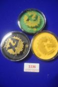 Set of 3 Face Paints - Green, Yellow, and Black