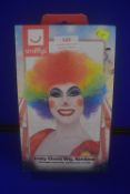 Smiffys Rainbow Crazy Clown Wig