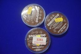 Set of 3 Snazaroo Brown Face Paints