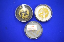 3x Smiffys Face Paints - Black, White, and Grey