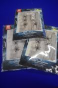 3x Packs of Spiderweb Decorations with Spiders