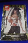 Smiffys Zombie Pirate Wench T-Shirt Size: M