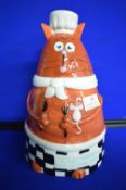 Crumble the Incapable Chef Cat Cookie Jar