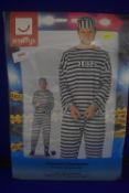 Men’s Convict Costume Size: M/38-40”