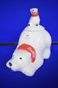 Coca-Cola Polar Bear Cookie Jar